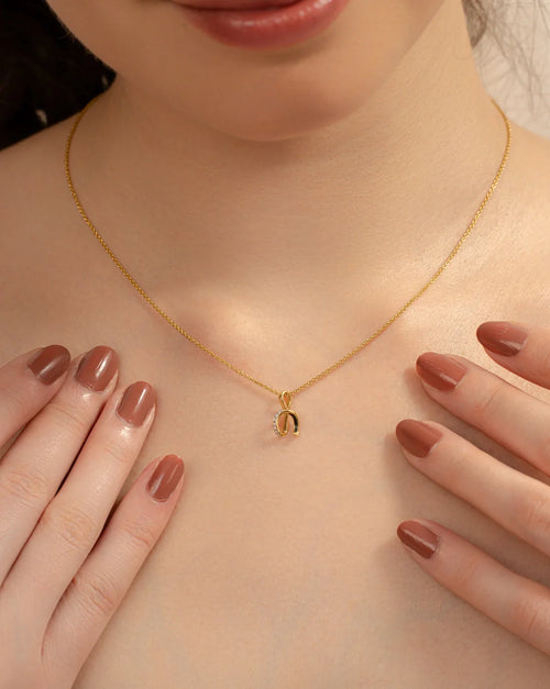 H Bend Necklace