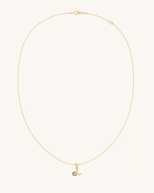 L Curl Necklace