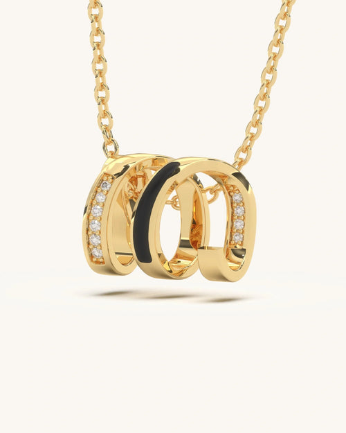 M Arch Necklace