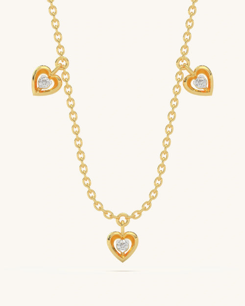 Mini Hearts Necklace