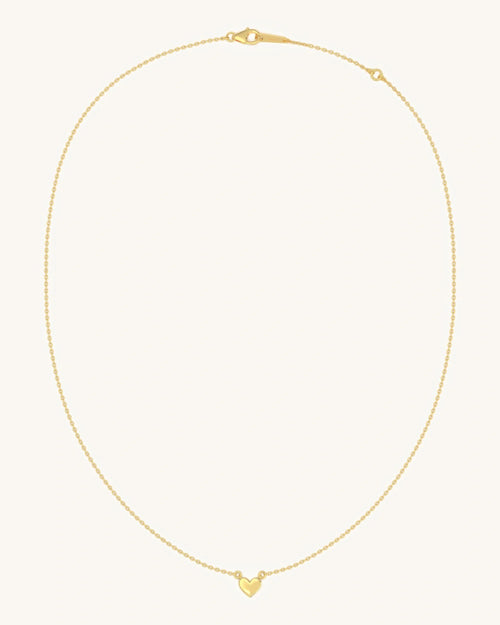Gold Plated Silver Heart Necklace