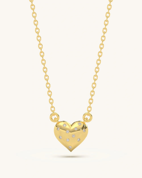 Dot Heart Necklace