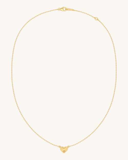 Textured Heart Necklace