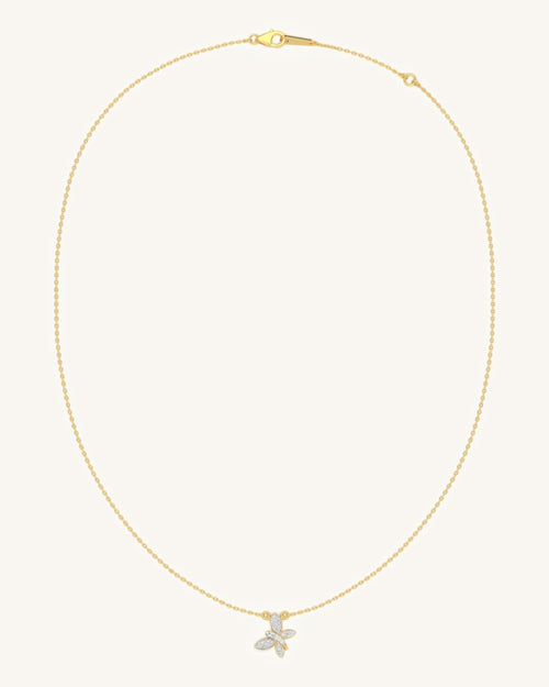 Diagonal Butterfly Necklace