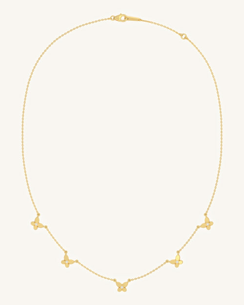 Petal Butterfly Necklace
