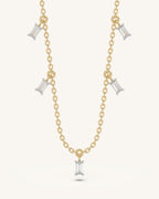 Dangling Baguette Necklace