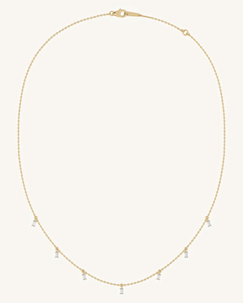 Dangling Baguette Necklace