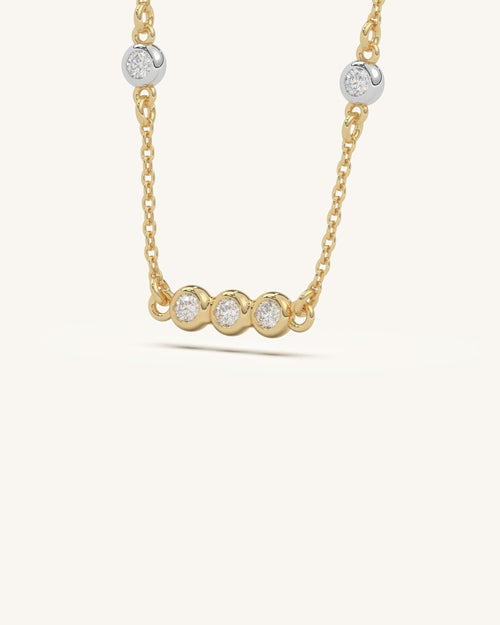 Bezel Circle Necklace