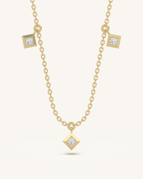 Square Drop Necklace