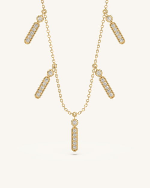 Rectangle Cluster Necklace