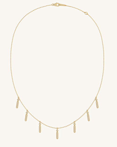 Rectangle Cluster Necklace