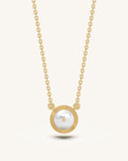 Sunburst Pearl Necklace