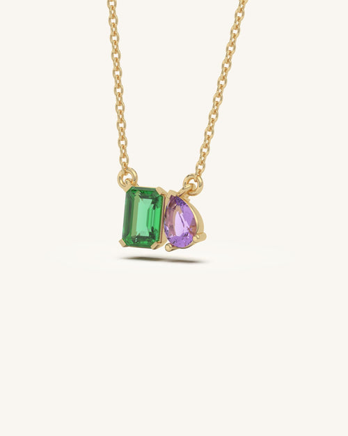 Twin Gem Necklace