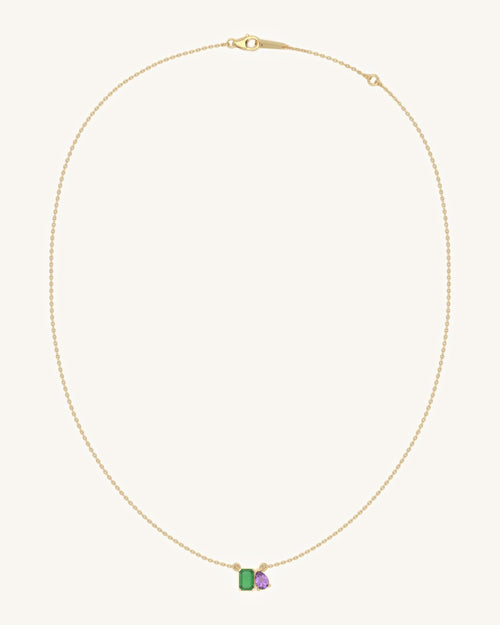 Twin Gem Necklace