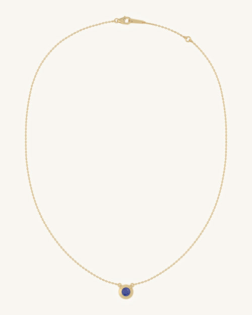 Bezel Blue Necklace