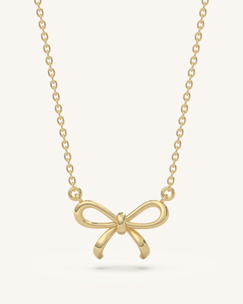 Mini Gold Plated Silver Bow