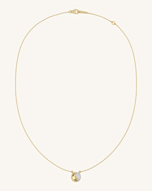 Dual Tone Circle Pendant