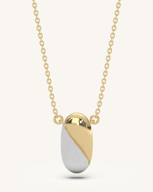 Oval Contrast Pendant