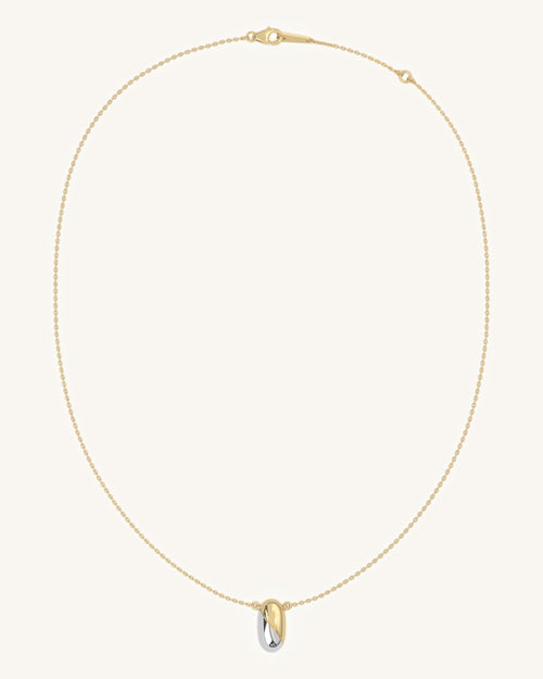 Oval Contrast Pendant