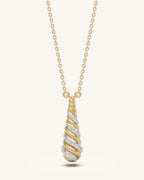 Twist Drop Necklace