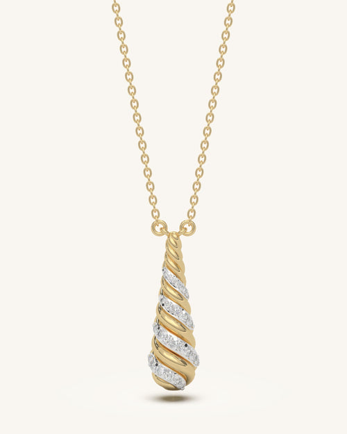 Twist Drop Necklace