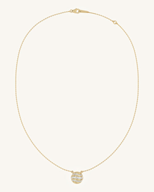 Wave Circle Necklace