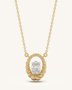 Braided Oval Necklace