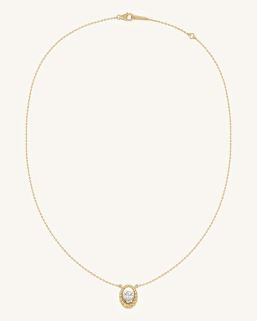 Braided Oval Necklace