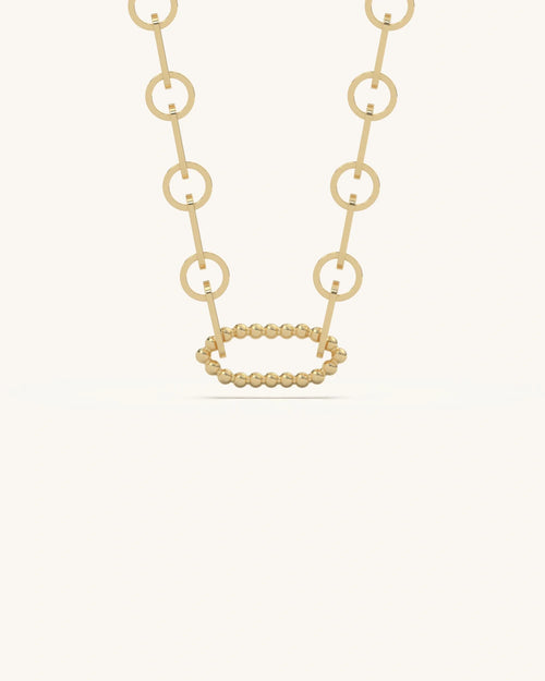 Beaded Circle Necklace