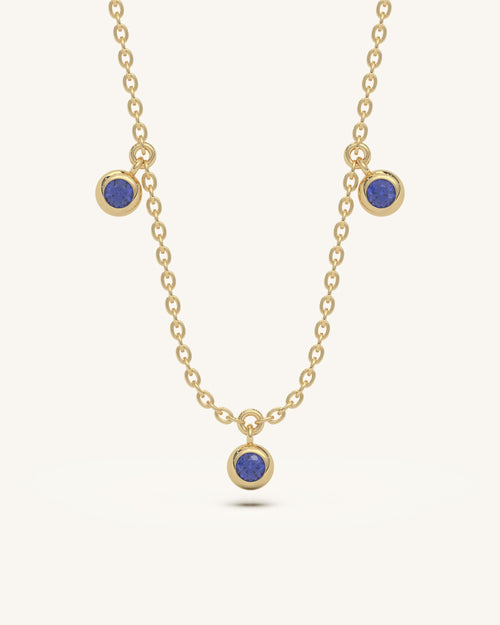 Blue Dangle Necklace