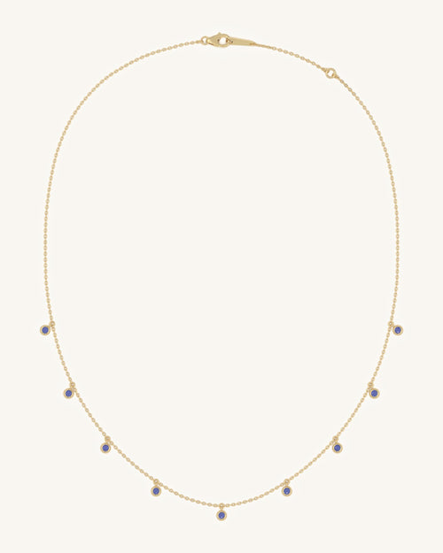 Blue Dangle Necklace