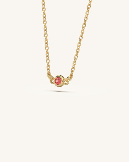 Red Green Stone Necklace