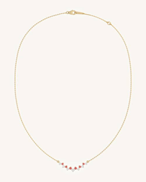 Red White Festive Necklace