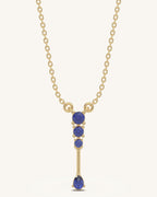 Blue Drop Pendant Necklace