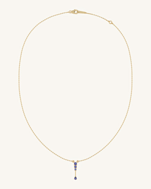 Blue Drop Pendant Necklace