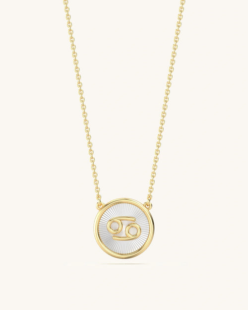 Cancer Gold Necklace