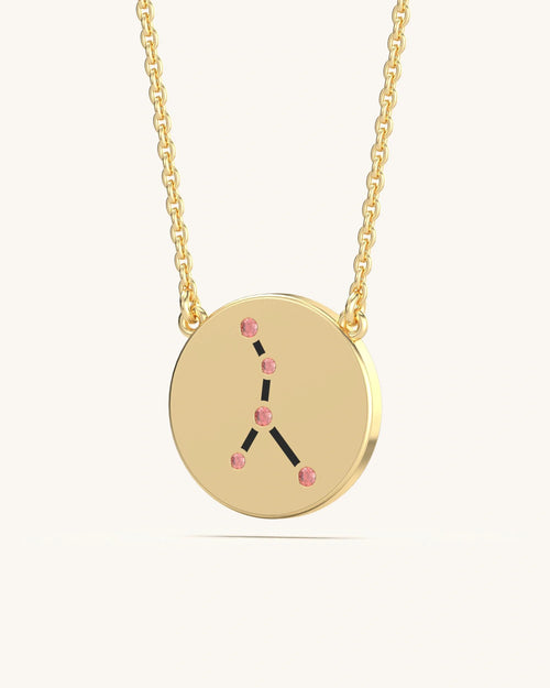 Cancer Gold Necklace