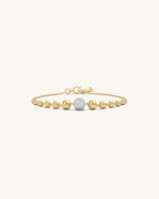 Gold Plated Silver Beaded Bracelet