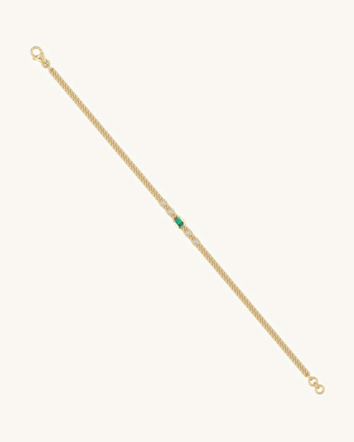 Emerald Glow Link Bracelet