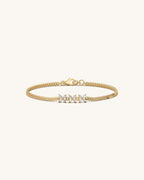 Triple Flower Sparkle Bracelet