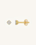 Four Prong Earrings