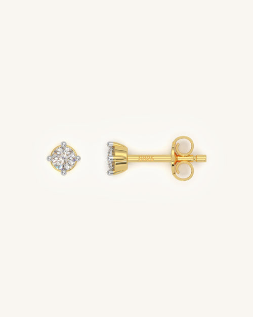 Four Prong Earrings