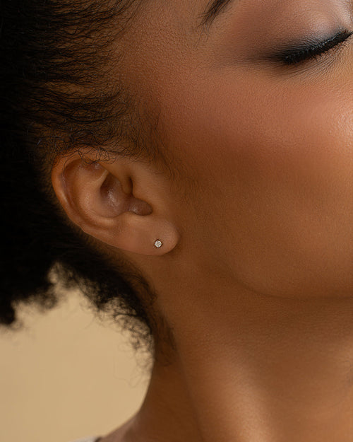 Four Prong Earrings