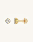 Round Prong Earrings