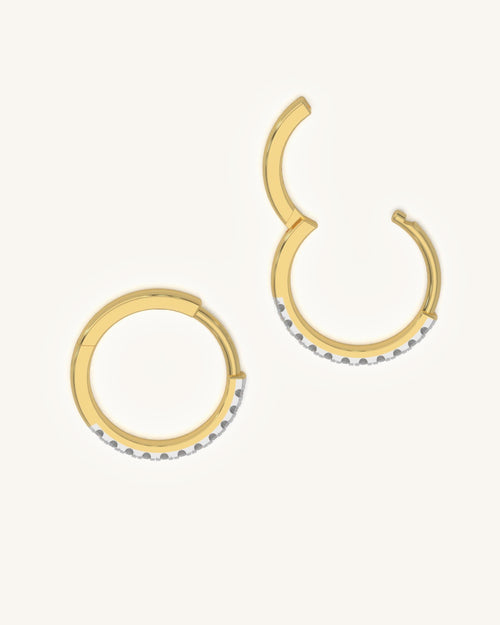 Glam Moissanite Hoops