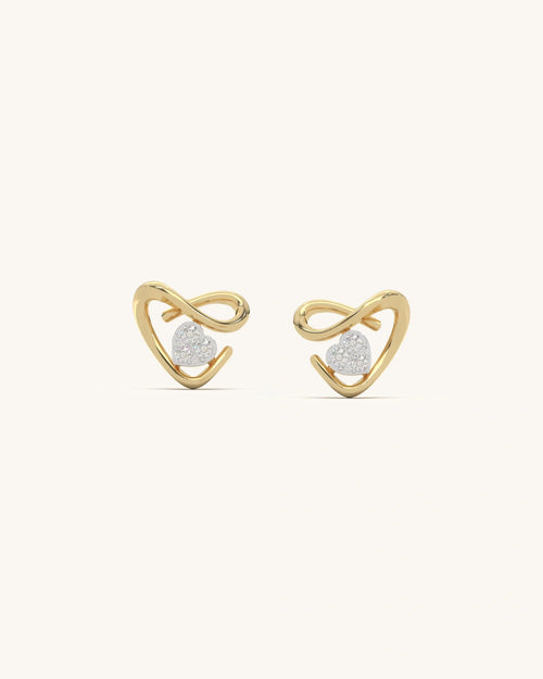 Heart Glow Studs
