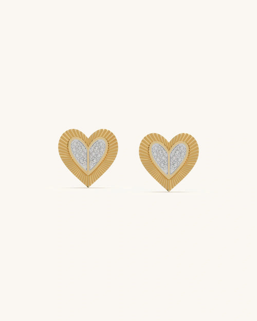 Heartfelt Sparkle Studs