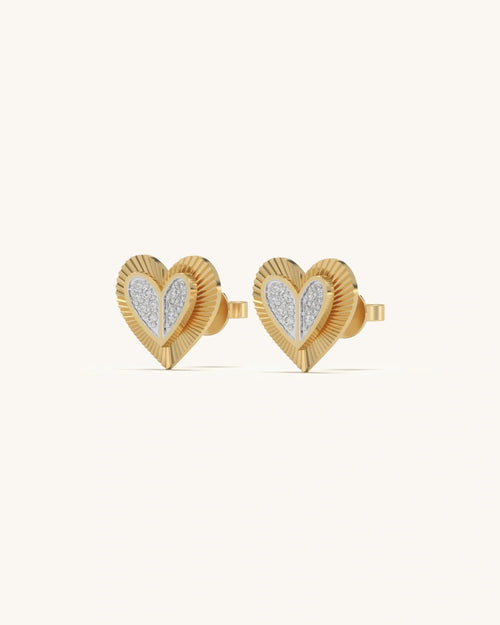 Heartfelt Sparkle Studs