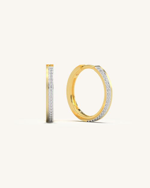 Elegant Moissanite Hoops