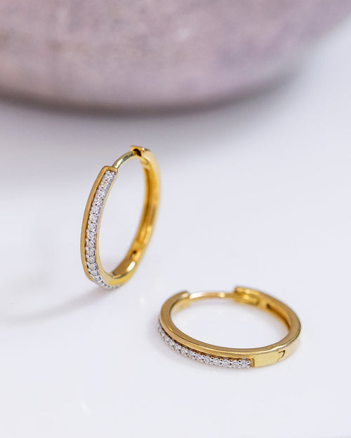 Elegant Moissanite Hoops